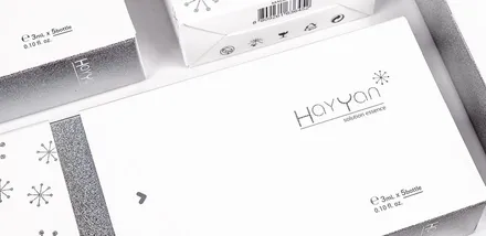 Hộp HAYYAN Solution Essence, quy cách 3ml x 5 lọ, tông trắng bạc