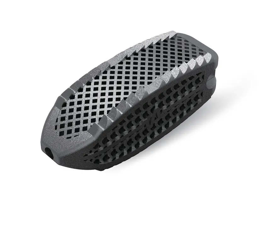 Lồng liên thân đốt MANTIZ PANTHER in 3D bằng titan với bề mặt xốp mô phỏng xương