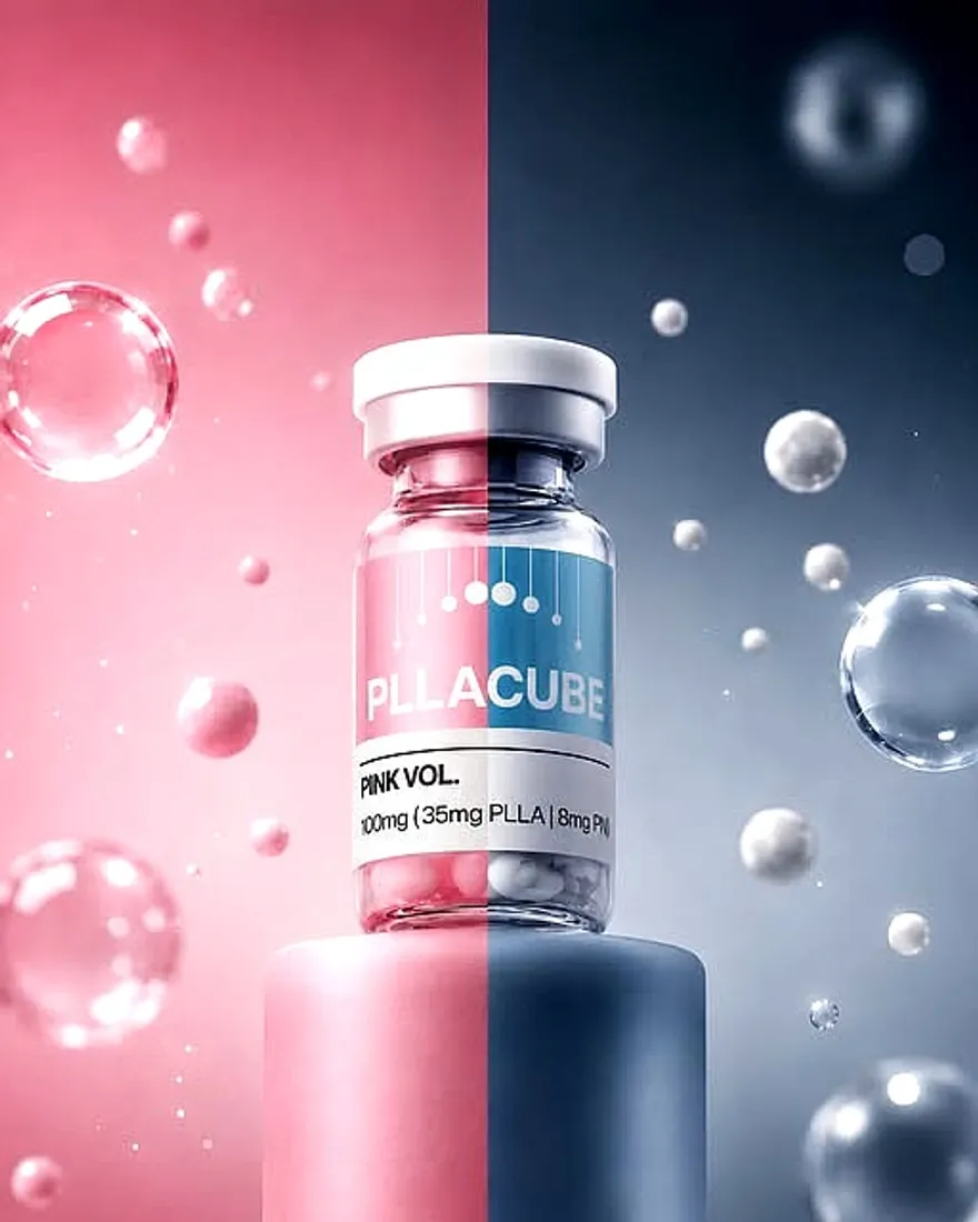 PLLACUBE PiNk VOL. — Skinbooster PLLA với HA và Peptide cho làn da căng mịn