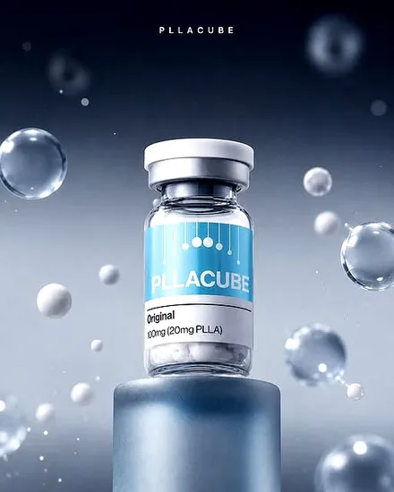 Lọ PLLACUBE Original — dung dịch điều trị da với PLLA, PDRN và Vitamin C
